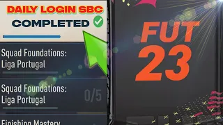 HOW TO COMPLETE SBC DAILY LOGIN UPGRADE OBJECTIVE FIFA 23