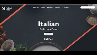 How to Create Italian Restaurant Website from scratch using HTML and CSS