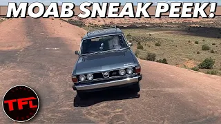 Behind the Scenes - We're Back In The 1970s Taking On Moab In a 1978  Subaru DL Wagon!