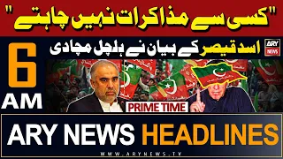 ARY News 6 AM Headlines 8th May 2024 | PTI Leader Asad Qaiser's Shocking Statement