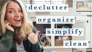 Simplifying, Decluttering + Organizing My Home | Gentle Motivation Clean With Me in 2024!