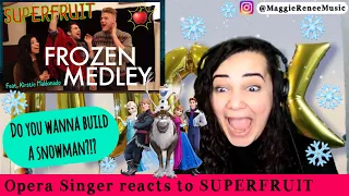 Opera Singer Reacts to Superfruit - Frozen Medley feat. Kirstin Maldonado