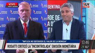 Horacio Rosatti criticó la "incontrolada" emisión monetaria