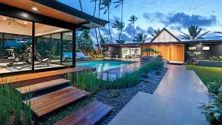 Lanikai Modern Oceanfront Estate, Kailua, Oahu, Hawaii