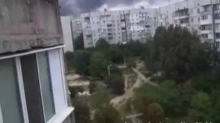 Донецк мкр н Широкий удар по подстанции! Новости Украины сегодня