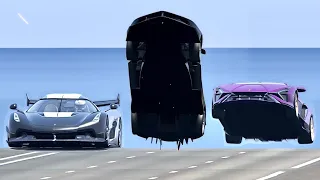 Ferrari FXX K SuperSonic Engine vs Koenigsegg Jesko Jet Engine vs Lamborghini Sian Jet Engine - Drag