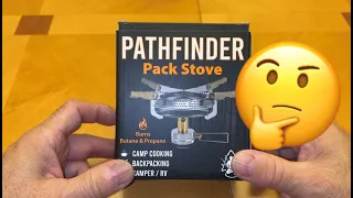 Pathfinder Pack Stove Review. Not exactly what I was expecting…