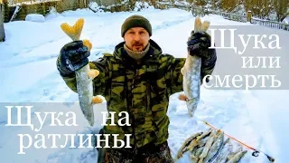 Щука на ратлины. Рыбалка 2018-2019. Рыбалка на щуку. Щука или смерть. Щука на балансир.