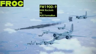 FW190D-9 with R4M Rockets vs A20B formation - IL-2 bodenplatte