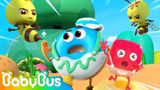 Colorful Candy Rescue Mission 🍔🍩🍟 | Kids Cartoon | Learn Colors | Nursery Rhymes | for Kids |BabyBus