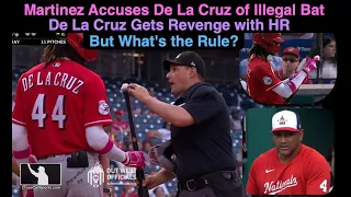 Dave Martinez Accuses Elly De La Cruz of Illegal Bat, De La Cruz Gets Revenge - What The Rules Say