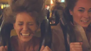 Girls are having fun at Roller Coaster Ride