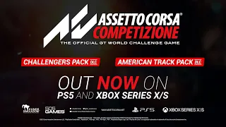 Assetto Corsa Competizione - American Track Pack DLC and Challengers Pack DLC Launch Trailer [ESRB]