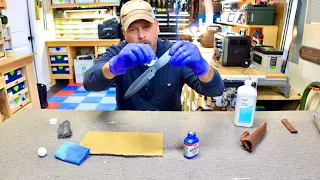 PROTECT your favorite camp knife: Simple and cheap cold bluing technique for your steel!