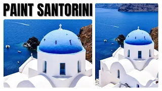 Watercolor Painting For Beginners: Santorini, Greece