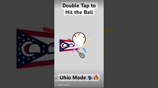 Double tap to hit the ball #play #with #the #ohio #countryball #shortsfeed #very #fast #fun #loop