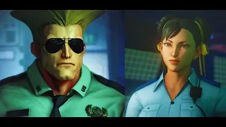 Street Fighter V Guile and Chun-Li Costumes Story Mode