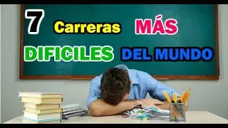 Top 7 Most Difficult UNIVERSITY Careers in the World | Curious fact