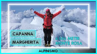 Capanna Margherita 4.554 m - Rifugio più alto d'Europa ◭ Monte Rosa