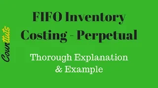 FIFO (First-In-First-Out) Method - PERPETUAL Example