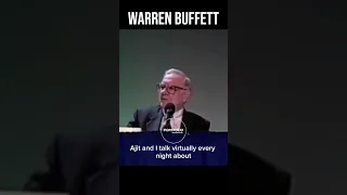 Warren Buffett talks about Ajit in 1998 and their chemistry