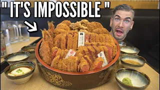 "EVERYONE FAILS" UNBEATABLE FRIED STEAK CHALLENGE | Japanese Katsu Challenge (With Eating Sounds)