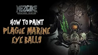 How to paint Plague Marine Eye balls tutorial