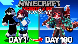 I Survived 100 Days in Minecraft Demon Slayer as a DEMON... And THIS is What Happened!