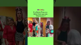 Gloria Pires e Betty Faria tietam Pabllo Vittar nos bastidores do "Altas Horas" #Shorts