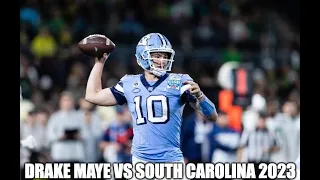 Drake Maye (#10 North Carolina QB) VS South Carolina 2023 (All Plays)