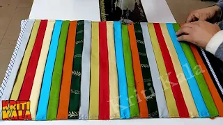 पुराने बेकार कपड़ों से बनाए सुंदर डोरमैट | Make Easy doormat |  floormat/carpet/rug/yogamat/chataai