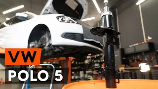 Cómo cambiar los puntal amortiguador delantero en VW POLO 5 Berlina [VÍDEO TUTORIAL DE AUTODOC]