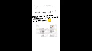 How to Determine the Number of Valence Electrons #chemistry #homework FAST