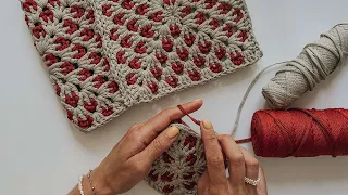 Редкий узор. Необычный квадратный мотив крючком  | SHODDI crochet square