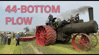 2021 RECORD! 150 CASE Road Locomotive pulling 44 bottom John Deere plow