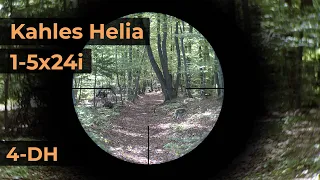 Kahles Helia 1 5x24i Reticle 4-DH | Optics Trade Reticle Subtensions