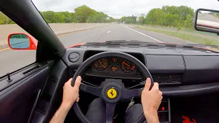 1988 Ferrari Testarossa - POV Test Drive by Tedward (Binaural Audio)