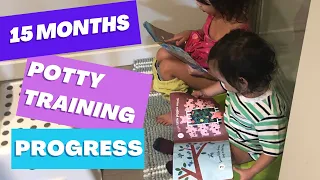 Can I potty train my 15 month old baby? My baby uses the potty. Elimination communication update.