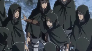 Armin tells The Scouts to search inside the wall | Attack On Titan Season 3 Episode 13