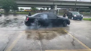 300s Catless V6 slippery burnout!!!