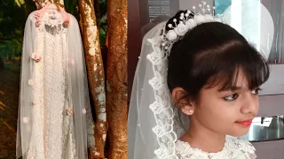 First Holy Communion Dress,Hair style&Makeup