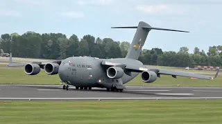 Boeing C-17A Globemaster III United States Air Force USAF departure RAF Fairford RIAT 2019 AirShow