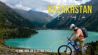 BIG ALMATY LAKE ON ELECTRIC CYCLE | THE BEST ADVENTURE IN ALMATY | Indian in Kazakhstan