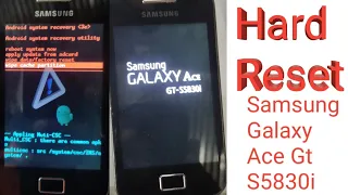 Samsung Galaxy Ace Gt S5830i Hard Reset/How to Hard Reset Samsung Galaxy Ace Gt S5830i
