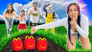 EL QUE ENCUENTRA MÁS CAJITAS FELIZ DE MC DONALDS GANA!! Terminó muy mal..😨| Karla Bustillos