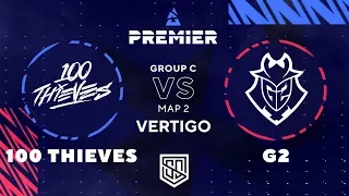 100 THIEVES VS G2 | MAP 2 DE_VERTIGO | GROUP C | DAY 7 | BLAST PREMIER SPRING SERIES 2020