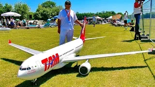 STUNNING GIANT XXXL !!! RC AIRBUS A 330-200 SCALE MODEL TURBINE JET AIRLINER FLIGHT DEMONSTRATION