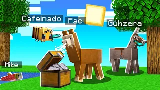 Minecraft MAS nós somos ANIMAIS! 🐝🐟🦙🐎