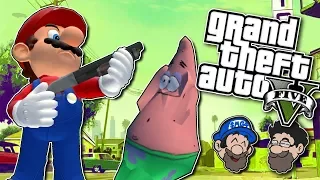 MAKING UP THE BEST MINI GAME || GTA 5 MODS [Mario and Patrick]