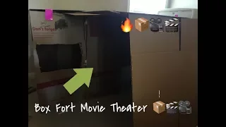 Box Fort 📦 Movie Theater 🎬🎥!!!